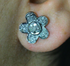 Pave Diamond Flower Earring, (Earr-065)
